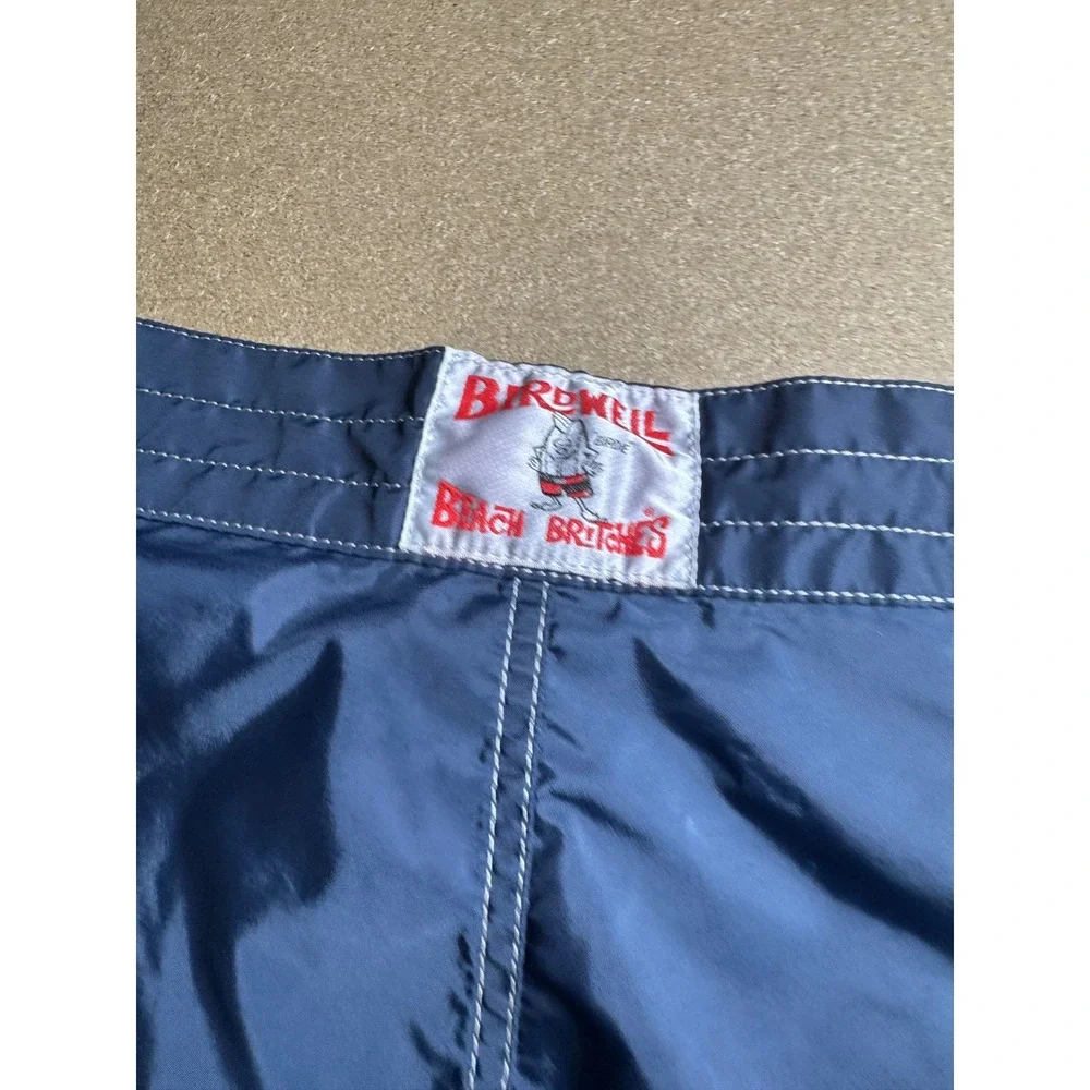 Birdwell Beach Britches Navy Blue Board Shorts Mens 36 Surf Trunks MA3311 USA